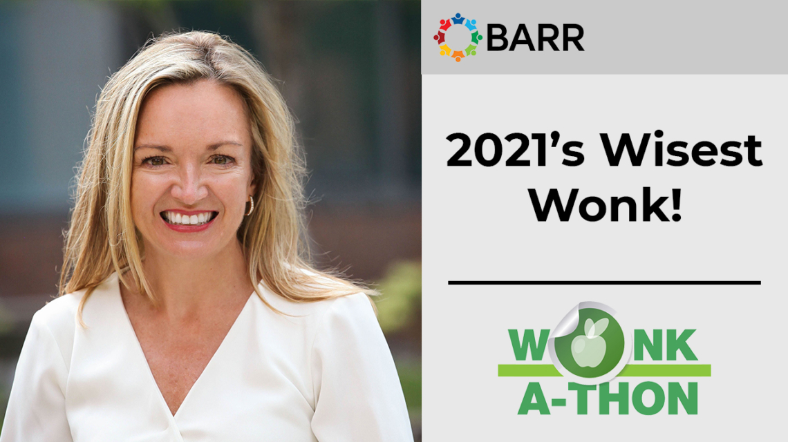 Angela Jerabek Selected As 2021’s Wisest Wonk - BARR Center